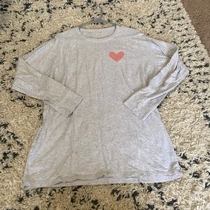 Aerie Heart Long Sleeve Tee